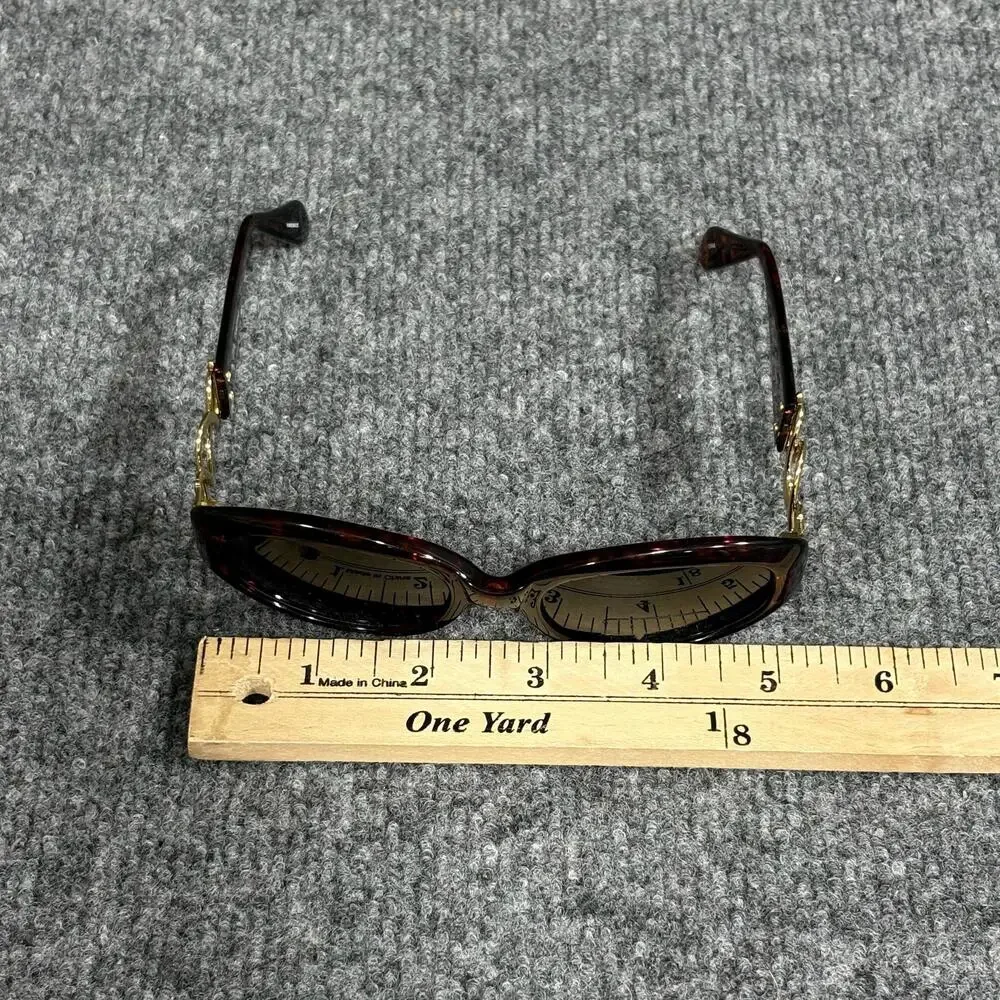 Rocco Originals Sunglasses Womens Brown Tortoise Oval Gray Lens DA 28254